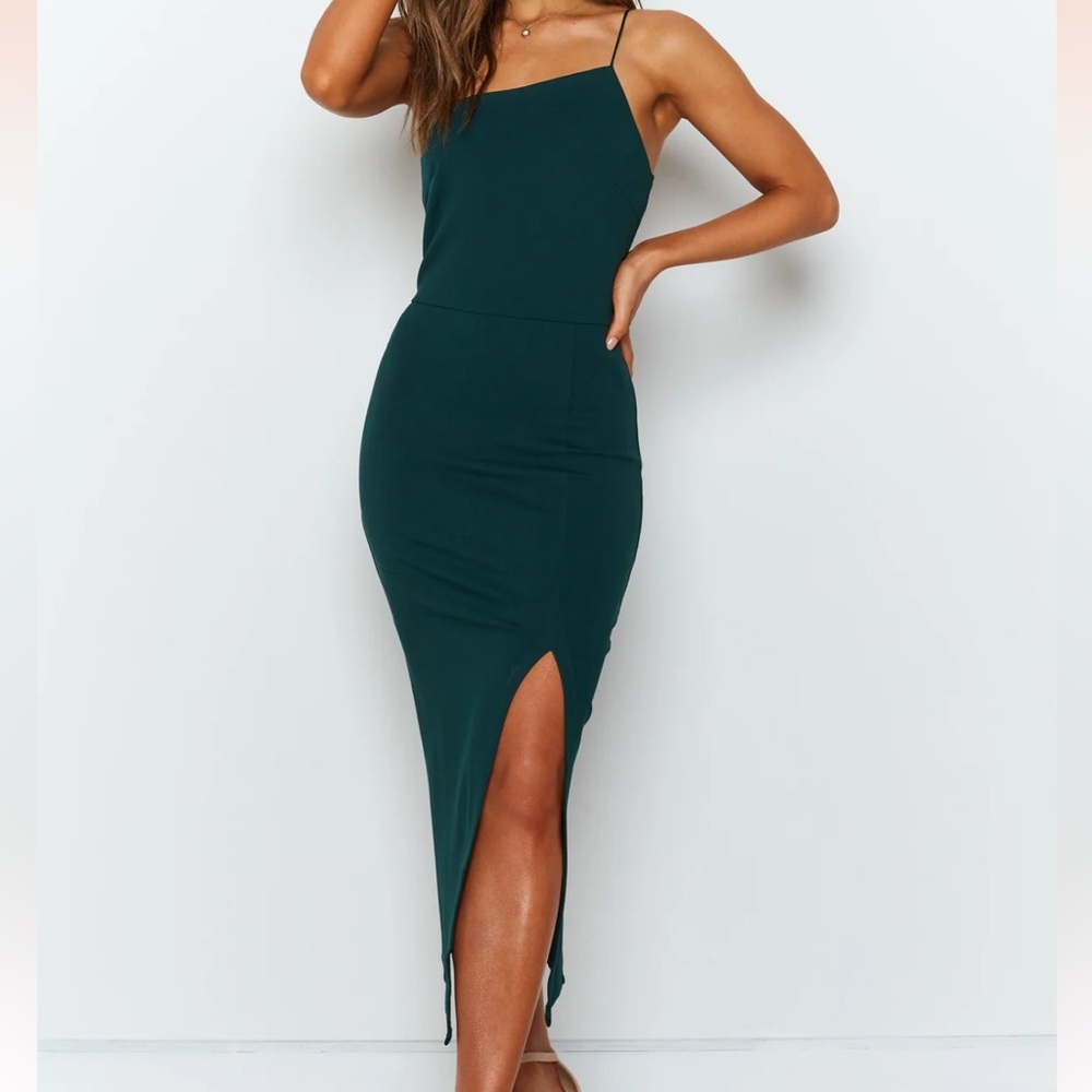 NWT Green Cecilia Beginning Boutique Bodycon dress. Size 6